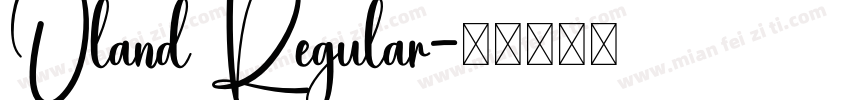 Oland Regular字体转换